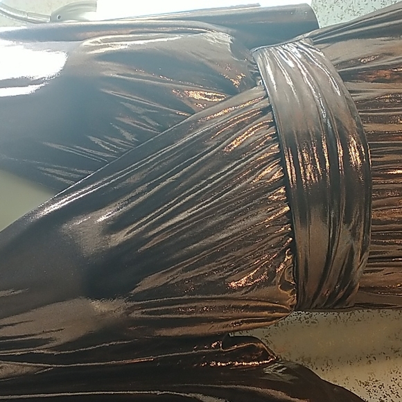 Zara Dresses Zara Metallic Bronze Midi Poshmark